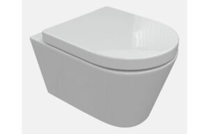 Cilantro Rimless Wall Hung WC & Soft Close Seat