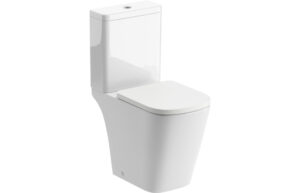 Tilia Rimless Close Coupled Open Back Comfort Height WC & Soft Close Seat