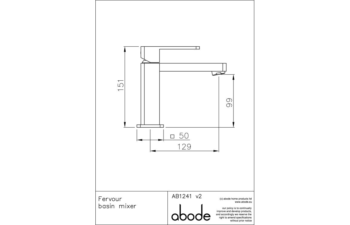 Abode Fervour Pack Offer 2 (Basin Mixer & Bath/Shower Mixer) - Chrome - Image 6
