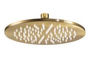 Abode Euphoria 225x225x8mm Circular Showerhead - Antique Brass