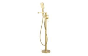 Abode Levarto Floor Standing Bath Shower Mixer - Brushed Brass