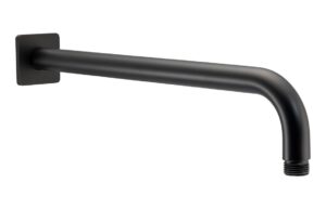 Abode Uno Wall Shower Arm - Matt Black