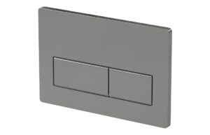 Rectangle Push Button Flushplate - Chrome