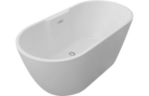 Harlesden Freestanding 1550x745x580mm 0TH Bath - Gloss White