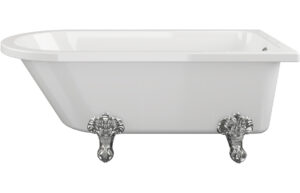 Clevedon Freestanding 1500x750x650mm 2TH Corner Bath w/Feet