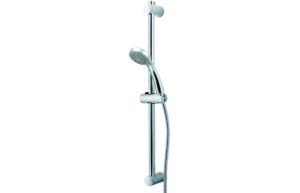 Vema Timea Chrome Riser, Handset & Hose Set