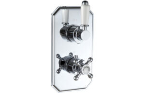 Berwick Traditional Lever Thermostatic Single Outlet Shower Valve - Chrome