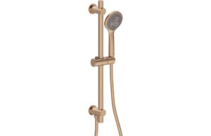 Aurora Round Riser Rail Kit w/Elbow & 3 Mode Handset - Brushed Bronze