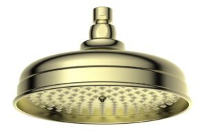 Berwick 200mm Round Traditional Showerhead - Brushed Brass