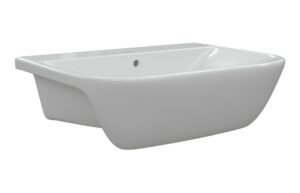 Cedarwood 520x400mm 1TH Semi Recessed Basin