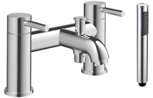 Pescara Bath/Shower Mixer & Bracket - Chrome