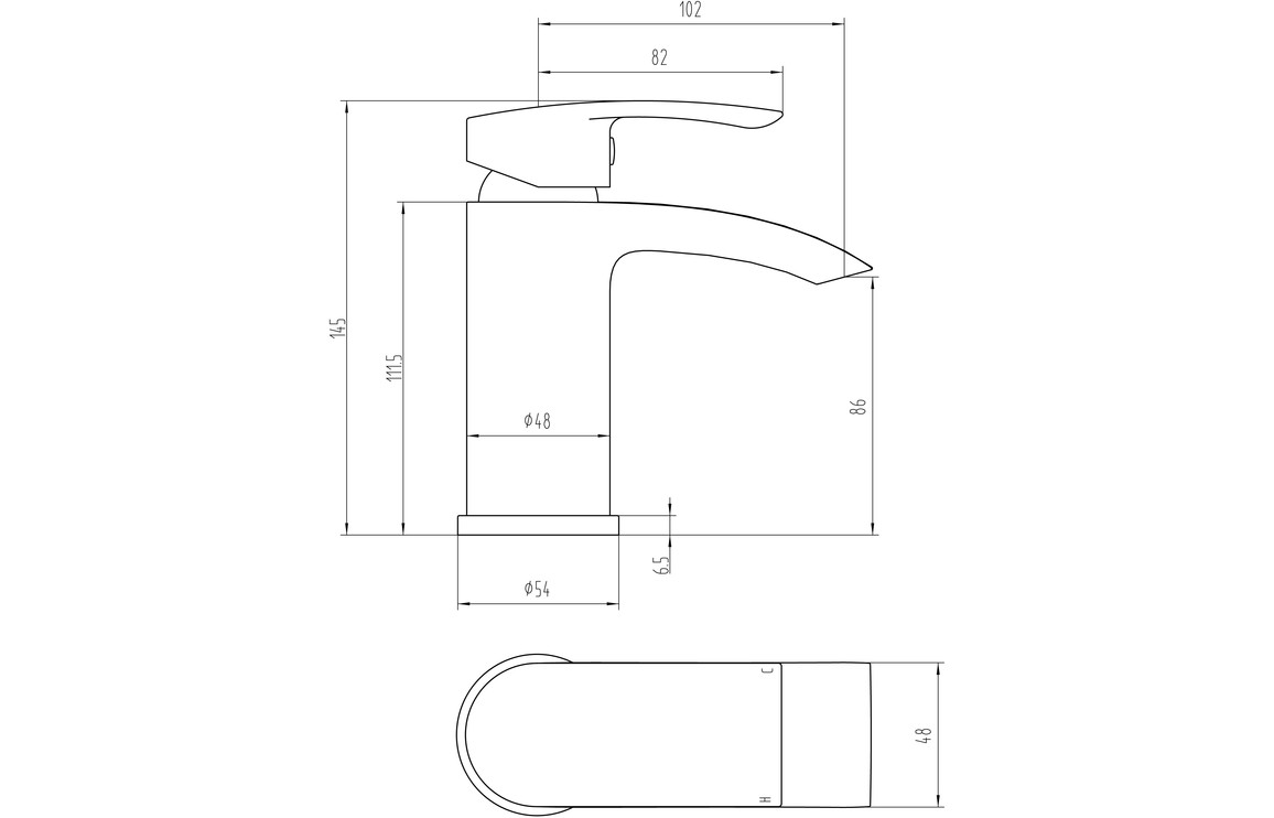 Vesso Basin Mixer - Chrome - Image 3