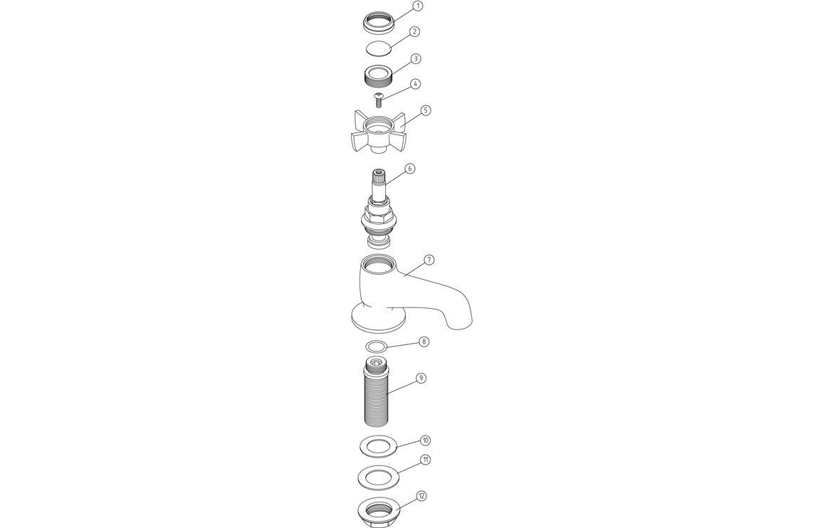 Bordon Basin Taps - Chrome - Image 2