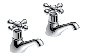 Salton Basin Pillar Taps - Chrome