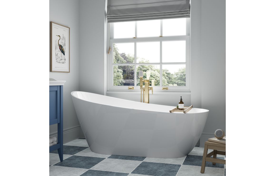 Ashbourne Freestanding Slipper 1500x700x690mm Bath - Image 6