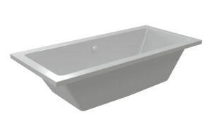 Navarre Square Double End 1700x700x550mm 0TH Bath w/Legs