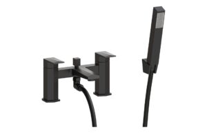 Roda Bath/Shower Mixer & Bracket - Matt Black