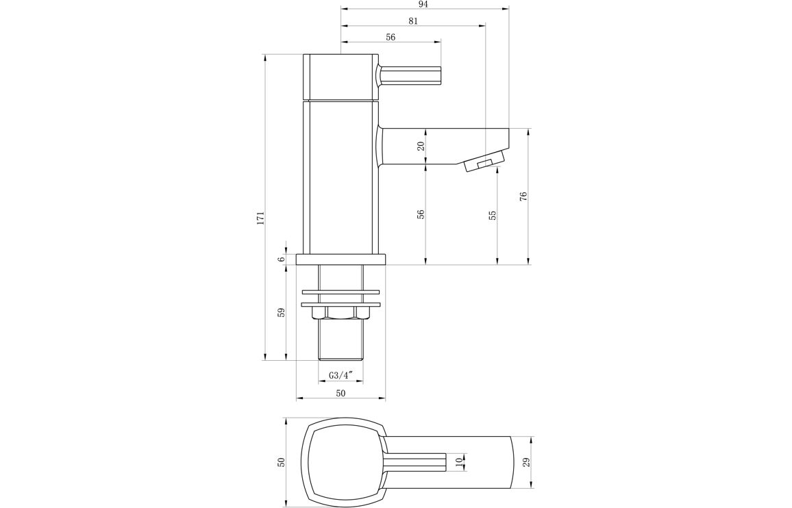 Toulon Bath Taps - Chrome - Image 3