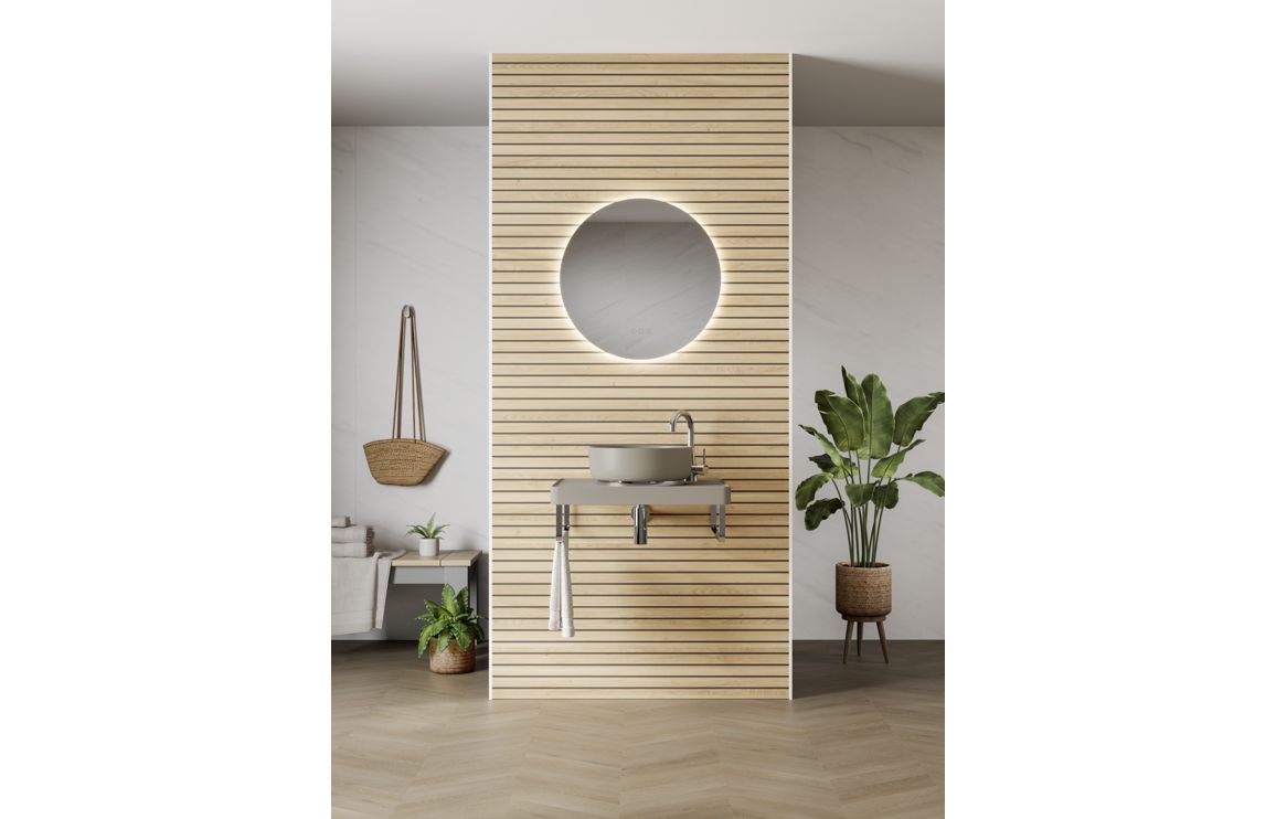 Abode Aruna 600mm Frameless Round Mirror - Image 3