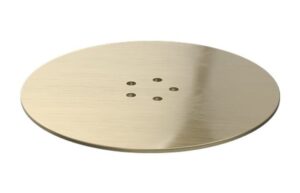 Low Profile Tray Waste Cover - Brushed Brass