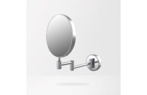 Anji Round Cosmetic Mirror - Chrome