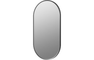 Kenji 800x400mm Oblong Mirror - Matt Black
