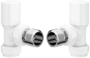 Patterned White Radiator Valves