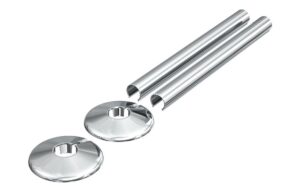 180x18mm Radiator Pipe Sleeves - Chrome