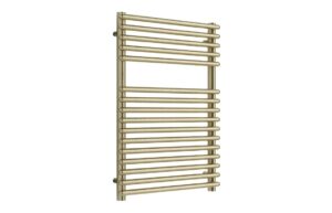 Teplo Round Ladder Radiator - Brushed Brass