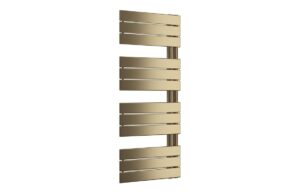 Atra Designer Square Ladder Radiator (500x1130x30mm) - Brushed Brass