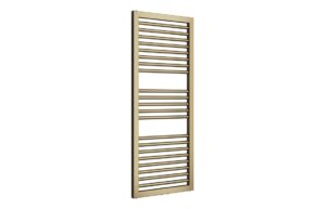 Zyra Straight Square Ladder Radiator (500x1228x30mm) - Brushed Brass