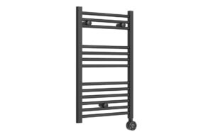 Tivor Electric Straight Ladder Radiator - Matt Black