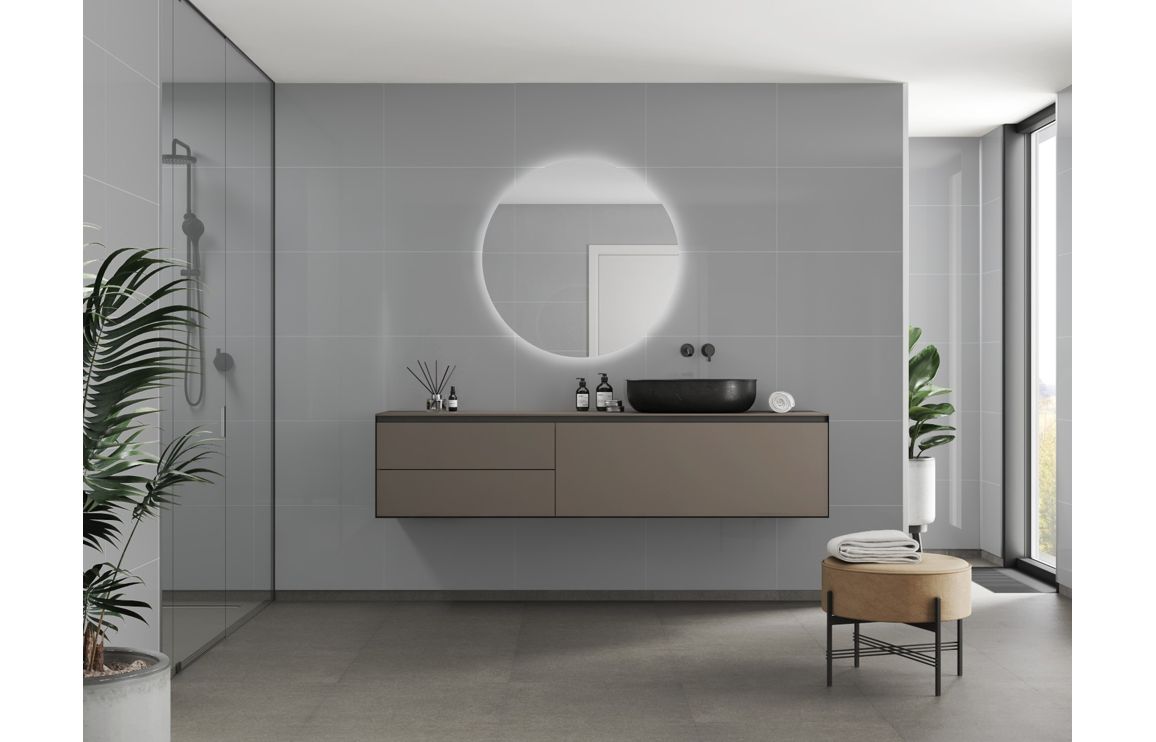 Fibo Contemporary - Medium Grey (Tile Effect) - Single - Image 2