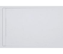 30mm Slate Rectangular Tray & Waste - White - Image 2