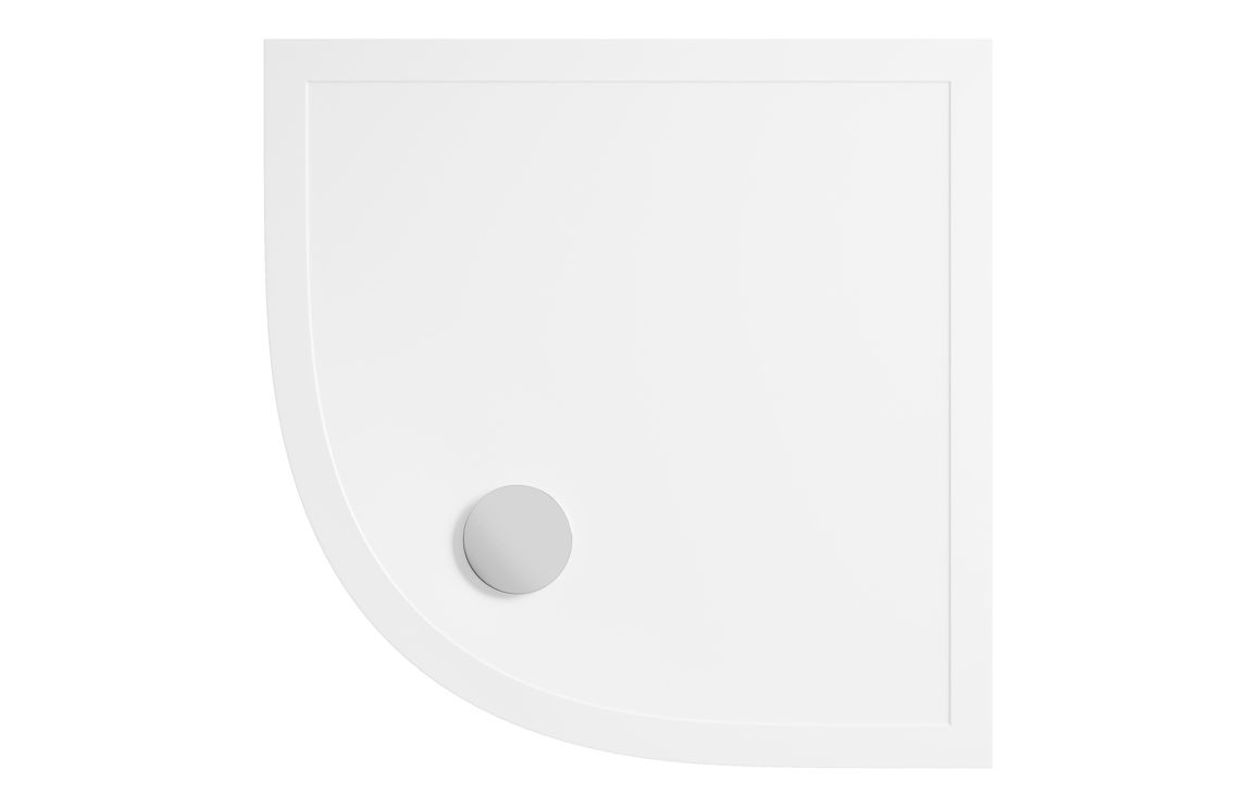28mm Anti-Slip Ultra-Slim 1200mm x 800mm Offset Quadrant Tray & Waste