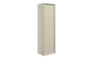 Push 345mm Wall Hung 1 Door Tall Unit - Matt Cotton