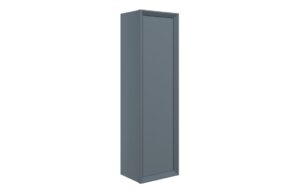Push 345mm Wall Hung 1 Door Tall Unit - Matt Storm Blue