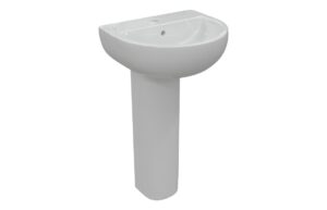 Arlo 550x400mm 1TH Basin & Full Pedestal