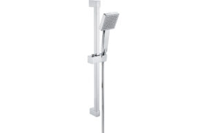 Cosmic Square Slider Rail Kit & Single Mode Handset - Chrome