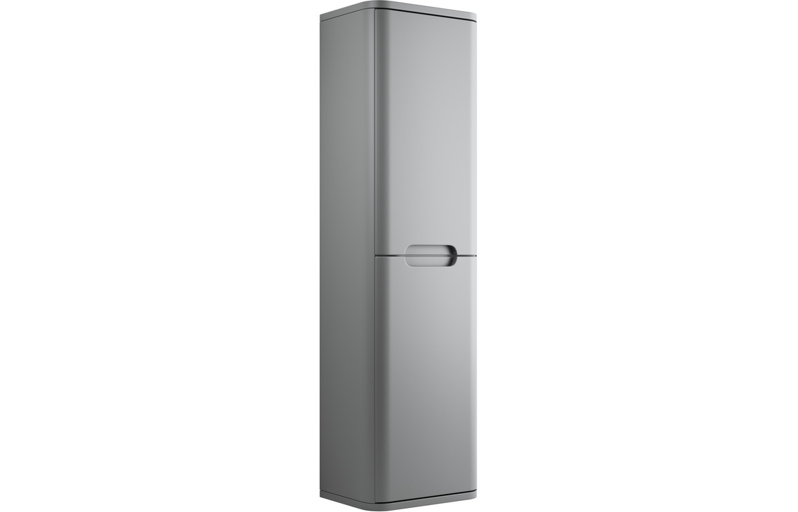 Lambra 350mm 2 Door Wall Hung Tall Unit - Matt Grey