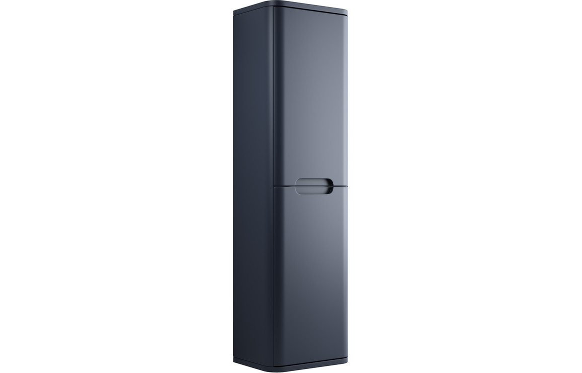 Lambra 350mm 2 Door Wall Hung Tall Unit - Matt Indigo