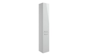 Volta 350mm Floor Standing 2 Door Tall Unit - Grey Gloss