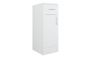 Vista 300mm 1 Drawer, 1 Door Base Unit - White Gloss