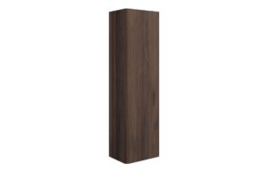 Kuba 350mm Wall Hung 1 Door Tall Unit - Textured Walnut
