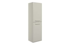 Mika 400mm Wall Hung 2 Door Midi Boy Unit - Matt Latte