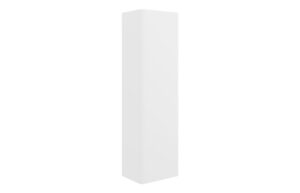 Kuba 350mm Wall Hung 1 Door Tall Unit - Matt White