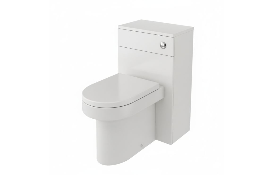Vista 500mm WC Unit & BTW Pan Pack - White Gloss - Image 5