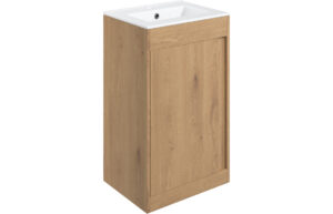 Elements 510mm Floor Standing Unit Inc. Basin - Seville Oak