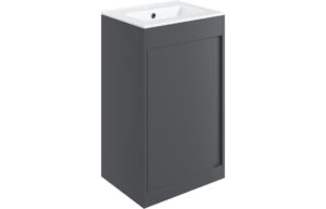 Elements 510mm Floor Standing Unit Inc. Basin - Matt Graphite Grey