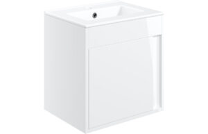 Elements 510mm Wall Hung Unit Inc. Basin - White Gloss